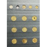 Zestaw, Klaser (x7) z polskimi monetami obiegowymi PRL i III RP