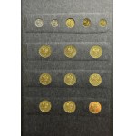 Zestaw, Klaser (x3) z polskimi monetami obiegowymi PRL i III RP (ok. 197 szt.)