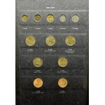 Zestaw, Klaser (x3) z polskimi monetami obiegowymi PRL i III RP (ok. 197 szt.)