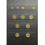 Zestaw, Klaser (x3) z polskimi monetami obiegowymi PRL i III RP (ok. 197 szt.)