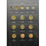 Zestaw, Klaser (x3) z polskimi monetami obiegowymi PRL i III RP (ok. 197 szt.)