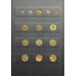 Zestaw, Klaser (x3) z polskimi monetami obiegowymi PRL i III RP (ok. 197 szt.)
