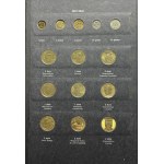 Zestaw, Klaser (x3) z polskimi monetami obiegowymi PRL i III RP (ok. 197 szt.)