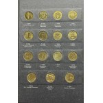 Zestaw, Klaser (x3) z polskimi monetami obiegowymi PRL i III RP (ok. 197 szt.)