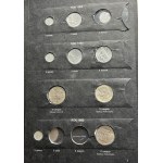 Zestaw, Klaser (x3) z polskimi monetami obiegowymi PRL i III RP (ok. 197 szt.)