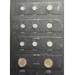 Zestaw, Klaser (x3) z polskimi monetami obiegowymi PRL i III RP (ok. 197 szt.)