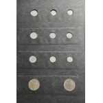 Zestaw, Klaser (x3) z polskimi monetami obiegowymi PRL i III RP (ok. 197 szt.)