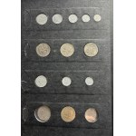 Zestaw, Klaser (x3) z polskimi monetami obiegowymi PRL i III RP (ok. 197 szt.)