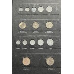 Zestaw, Klaser (x3) z polskimi monetami obiegowymi PRL i III RP (ok. 197 szt.)