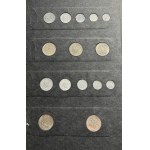 Zestaw, Klaser (x3) z polskimi monetami obiegowymi PRL i III RP (ok. 197 szt.)