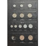 Zestaw, Klaser (x3) z polskimi monetami obiegowymi PRL i III RP (ok. 197 szt.)