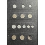 Zestaw, Klaser (x3) z polskimi monetami obiegowymi PRL i III RP (ok. 197 szt.)