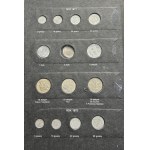 Zestaw, Klaser (x3) z polskimi monetami obiegowymi PRL i III RP (ok. 197 szt.)