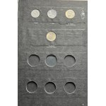 Zestaw, Klaser (x3) z polskimi monetami obiegowymi PRL i III RP (ok. 197 szt.)