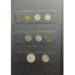 Zestaw, Klaser (x3) z polskimi monetami obiegowymi PRL i III RP (ok. 197 szt.)