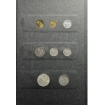 Zestaw, Klaser (x3) z polskimi monetami obiegowymi PRL i III RP (ok. 197 szt.)