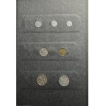 Zestaw, Klaser (x3) z polskimi monetami obiegowymi PRL i III RP (ok. 197 szt.)