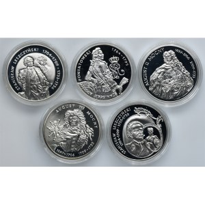 Zestaw, 10 złotych 2002-2005 (5 szt.)