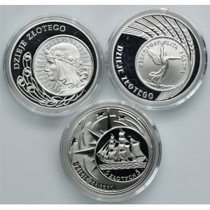 Zestaw, 10 złotych 2005-2007 (3 szt.)