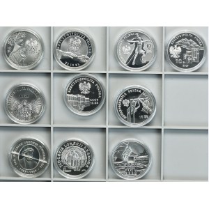 Zestaw, 10 złotych 2004-2009 (10 szt.)