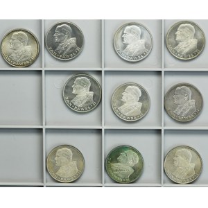 Zestaw, 1.000 złotych 1982-1983 Jan Paweł II (10 szt.)
