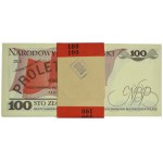 Paczka bankowa 100 złotych 1986 - SP - (100 szt.)