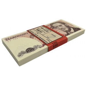 Paczka bankowa 100 złotych 1986 - SP - (100 szt.)