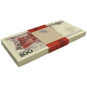 Paczka bankowa 100 złotych 1986 - SP - (100 szt.)