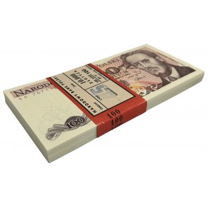 Paczka bankowa 100 złotych 1986 - SP - (100 szt.)