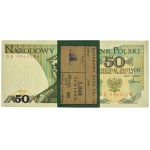 Paczka bankowa 50 złotych 1988 - GB - (100 szt.) - pierwsza seria rocznika