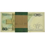 Paczka bankowa 50 złotych 1988 - GB - (100 szt.) - pierwsza seria rocznika