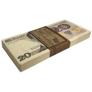 Paczka bankowa 20 złotych 1982 - AK - (100 szt.)
