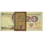 Paczka bankowa 20 złotych 1982 - AK - (100 szt.)