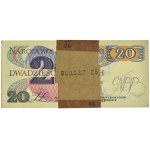 Paczka bankowa 20 złotych 1982 - AK - (100 szt.)