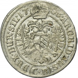 Silesia, Habsburg rule, Joseph I, 3 Kreuzer Brieg 1706 CB - UNLISTED