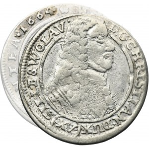 Silesia, Duchy of Liegnitz-Brieg-Wohlau, Christian, 15 Kreuzer Brieg 1664 - UNLISTED