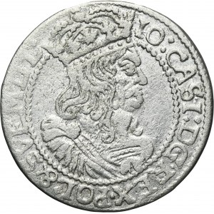 John II Casimir, 6 Groschen Krakau 1664 AT - RARE