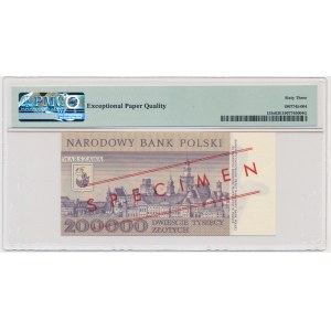 200.000 złotych 1989 - WZÓR - A 0000000 - No.0305 - PMG 63 EPQ