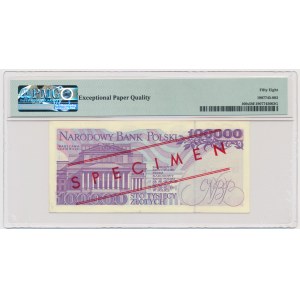 100.000 złotych 1993 - WZÓR - A 0000000 - No.0201 - PMG 58 EPQ