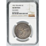 Nike, 5 złotych Warszawa 1931 - NGC AU DETAILS