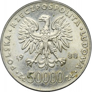 50.000 złotych 1988 Piłsudski