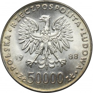 50.000 złotych 1988 Piłsudski