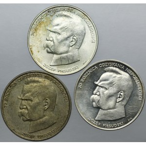 Zestaw, 50.000 złotych 1988 Piłsudski (3 szt.)