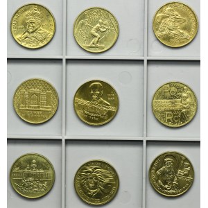 Zestaw, 2 złote GOLD NORDIC 1998-1999 (9 szt.)