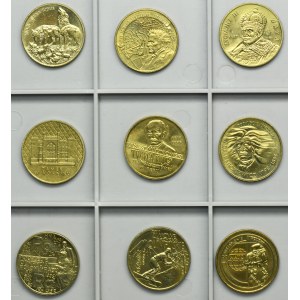 Zestaw, 2 złote GOLD NORDIC 1997-1999 (9 szt.)