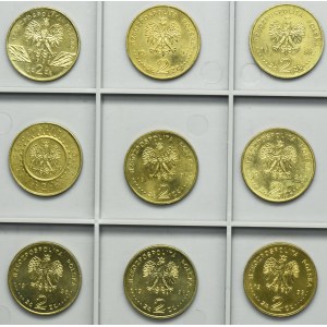 Zestaw, 2 złote GOLD NORDIC 1997-1999 (9 szt.)
