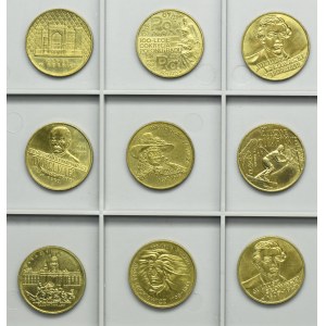 Zestaw, 2 złotych GOLD NORDIC 1998-1999 (9 szt.)