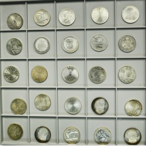Set, Germany, FRG, 10 Mark (25 pcs.) - SILVER