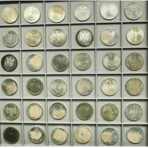 Set, Germany, FRG, 10 Mark (36 pcs.) - SILVER