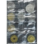 Zestaw, Klaser (x3) z polskimi monetami obiegowymi PRL (ok. 93 szt.)